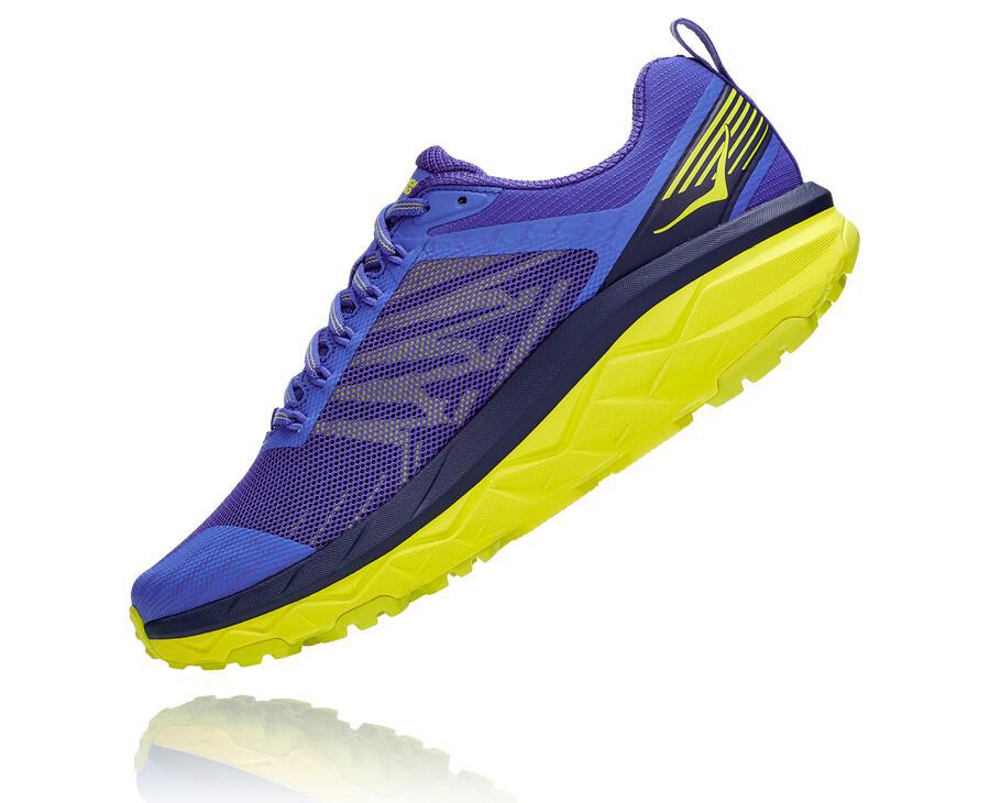 Tenis Trail Hoka One One Masculino Azuis/Verdes - Challenger Atr 5 - 149-MUHAGB